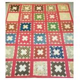 Handmade farmhouse quilt, 78x62, information on