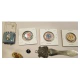 Cornell University pins,  letter opener, etc