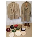 2 coats size large??, Advertising hats, suit