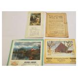 Ithaca calendars 1920s to 1950s, town and country