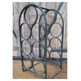 Heavy wrought iron wine rack