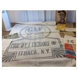 Box GLF - feed sack ithaca, ephemera, cake