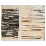 2 rag rugs, 34x24 , 30x20 clean