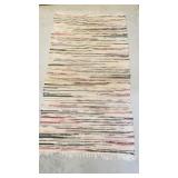 Nice rag rug need some cleaning but nice, 60x34