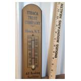 Wooden Thermometer - Ithaca trust company