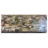 Box of old postcards - some local