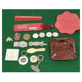 Cornell University advertising pins, Ithaca