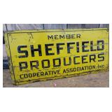 Tin sign - member Sheffield producers co-op