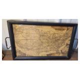 Greyhound lines map/tray