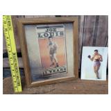 Joe Louis picture/print and postcard