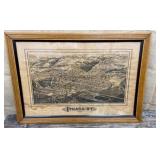 Ithaca NY 1882 map approx 28"x40"