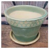 Large flower pot W/Drip pan