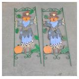 2 scarecrow trellises