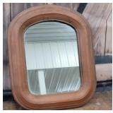 Early antique shaving mirror