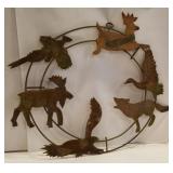 Wild life tin wreath
