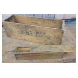 2 small advertising boxes - Borden