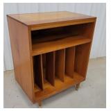 Mid century record cabinet 24"16"30