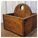 Nice wooden tote - Old