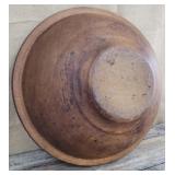 19th century butternut wooden bowl - hand turned