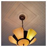 Slip shade chandelier W/3 extra shades