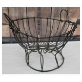 Twisted and wrapped wire fruit bowl