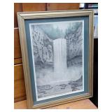 Taughannock falls near Ithaca engraving