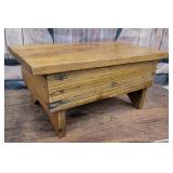 Oak footstool/bench