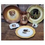 Box old dog pattern china