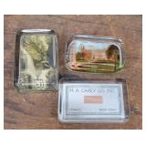 3 paper weights - Watkins Glen and Ithaca