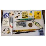 GLF Agway farming collection - jackknife, pins,