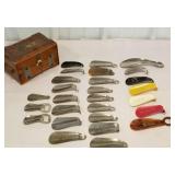 Ithaca advertising shoe horns, and bottle opener,