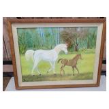 Horse oil painting on canvas