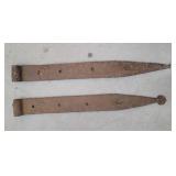 2 early strap hinges 24"