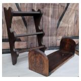 Flemish art book rack and shelf