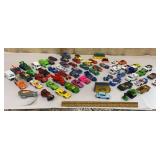 Box of Hot Wheels & Matchbox cars