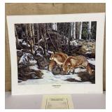 Signed & numbered Judy Larson print Wherewolves