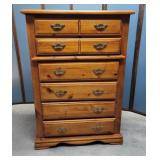 Pine Texas highboy dresser 40"19"58"