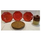 Italy Plates, flour canister, lazy