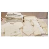 Tablecloths, napkins, hand towels, some