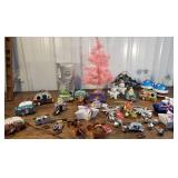 Box of nice Christmas & patriotic decorations