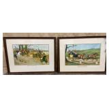 2 Cecil Aldin prints - The Fallowfield Hunt