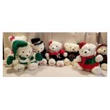 Bag lot of Christmas Bears - clean