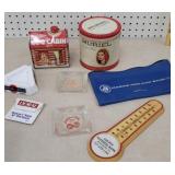 Box advertising - Owego WEBO, tobacco, etc