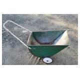 retro green Garden cart