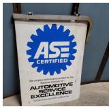 Ase certified double sided aluminum sign 24"32"
