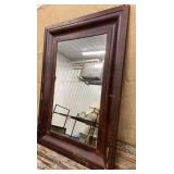 Ogee mirror approx 25"x35" - frame has damage