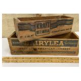 2 advertising boxes - Kraft & Dairylea
