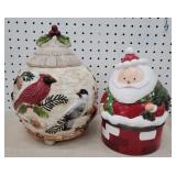 2 Christmas cookie jars
