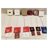 6 Gorham lead crystal snowflakes, from Van Cott