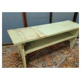 Green bucket bench 40x12"17"